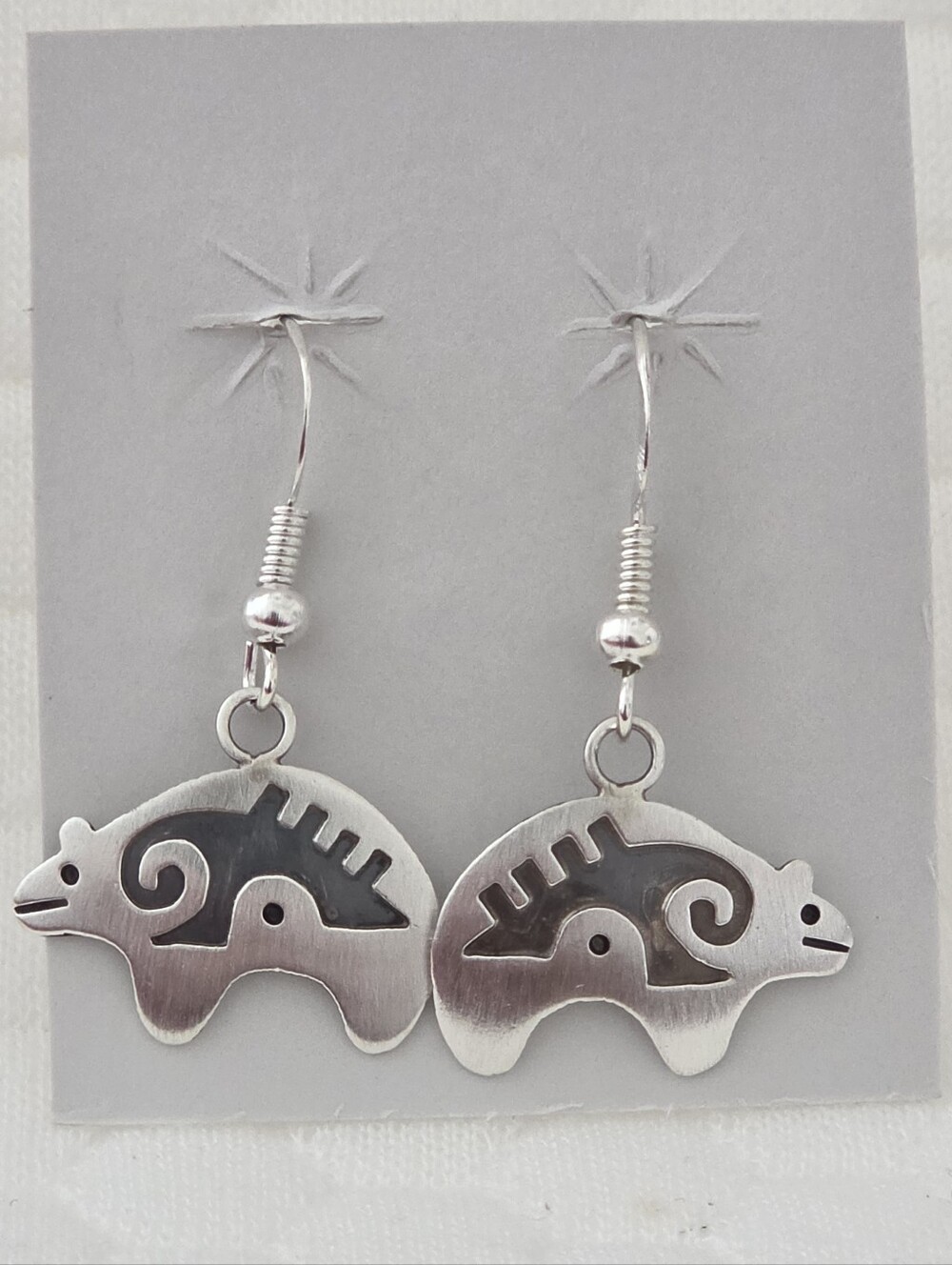 Navajo Native American 925 Sterling Silver Earrings